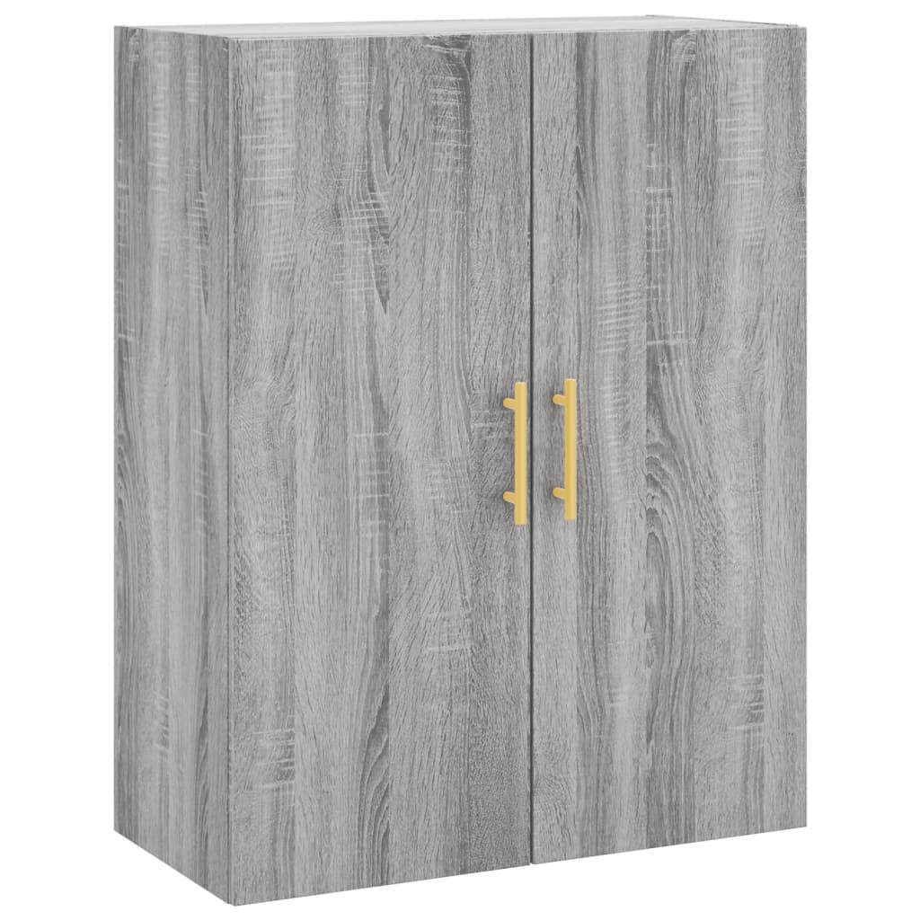 vidaXL Buffet haut Sonoma gris 69,5x34x180 cm Bois d'ingénierie