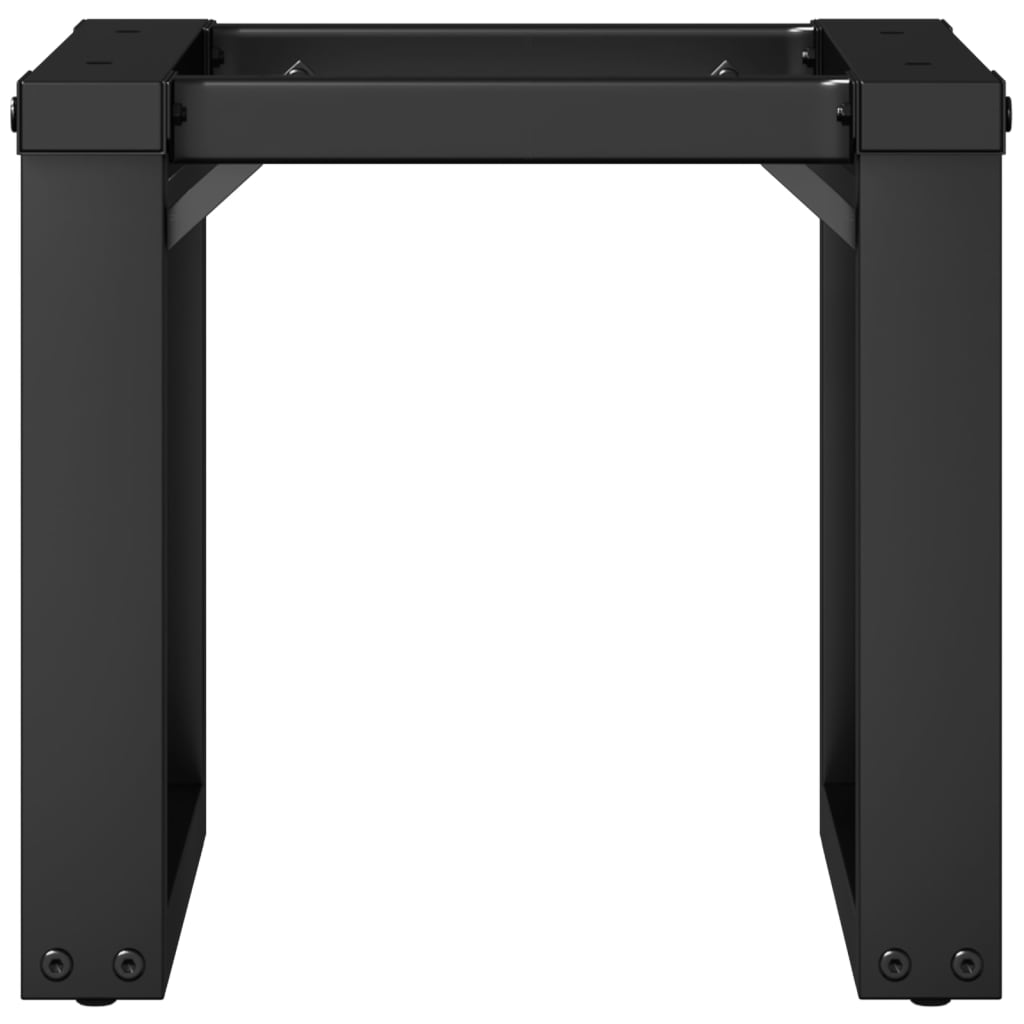 vidaXL Pieds de table basse cadre en O 30x30x33 cm fonte