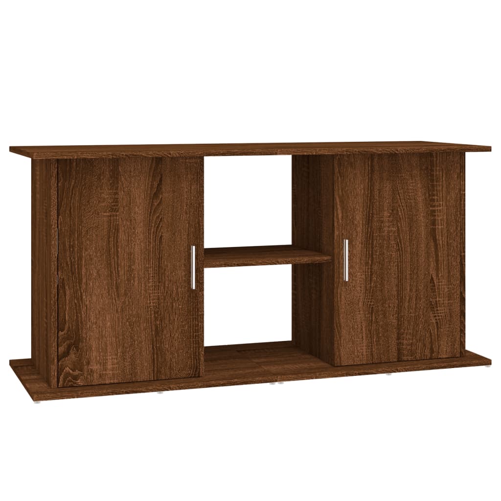 vidaXL Support d'aquarium chêne marron 121x41x58 cm bois d'ingénierie