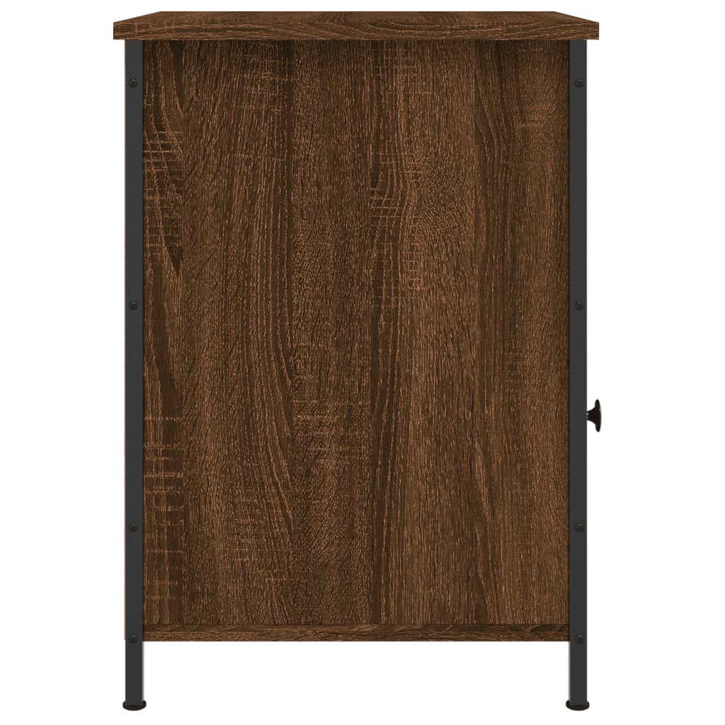 vidaXL Table de chevet chêne marron 40x42x60 cm bois d'ingénierie
