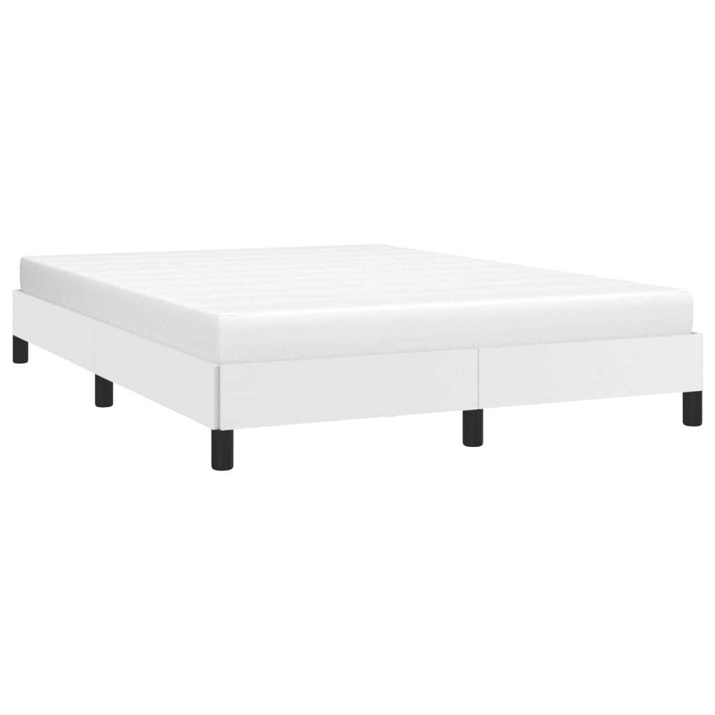 vidaXL Cadre de lit sans matelas blanc 140x200 cm similicuir