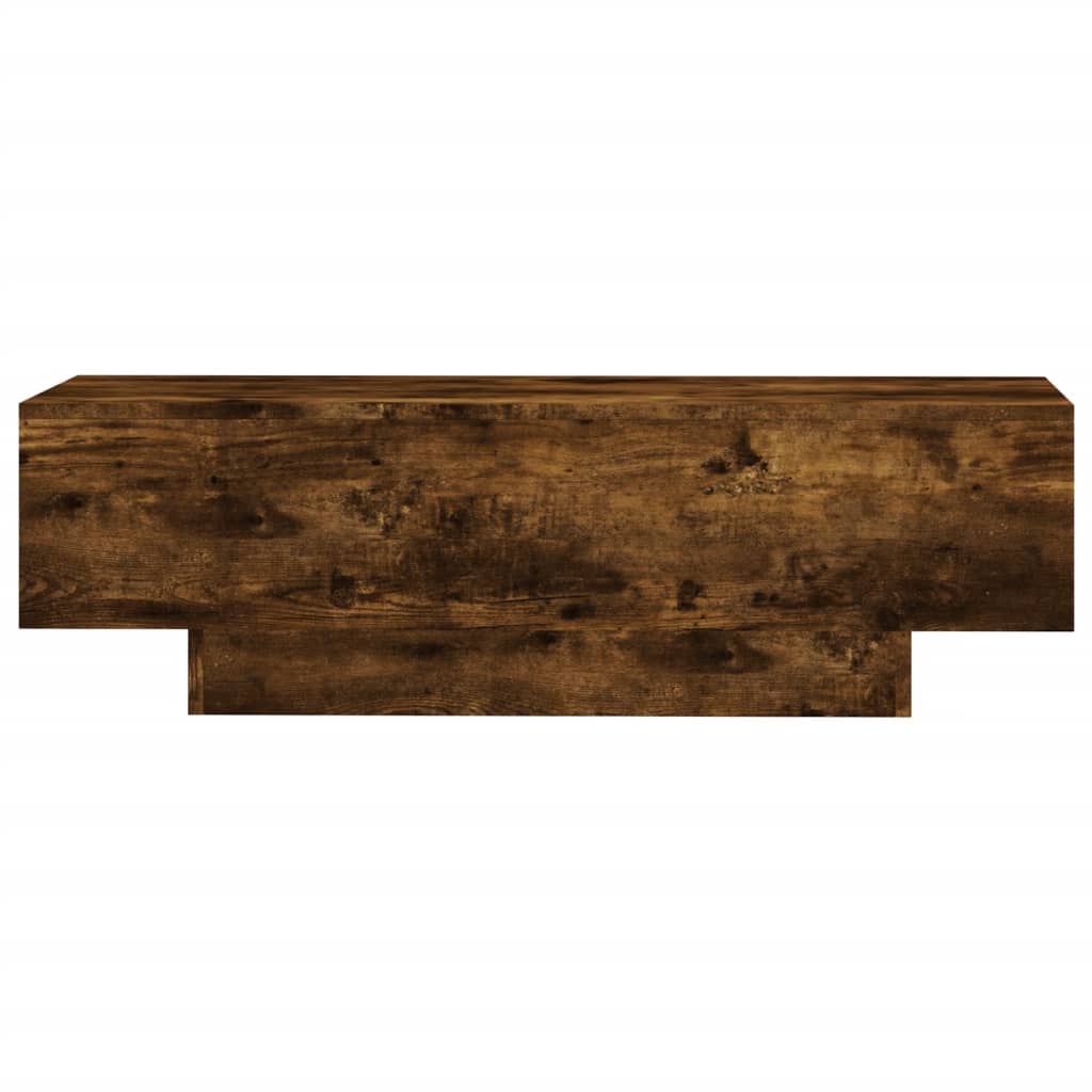 vidaXL Table basse chêne fumé 100x49,5x31 cm bois d'ingénierie