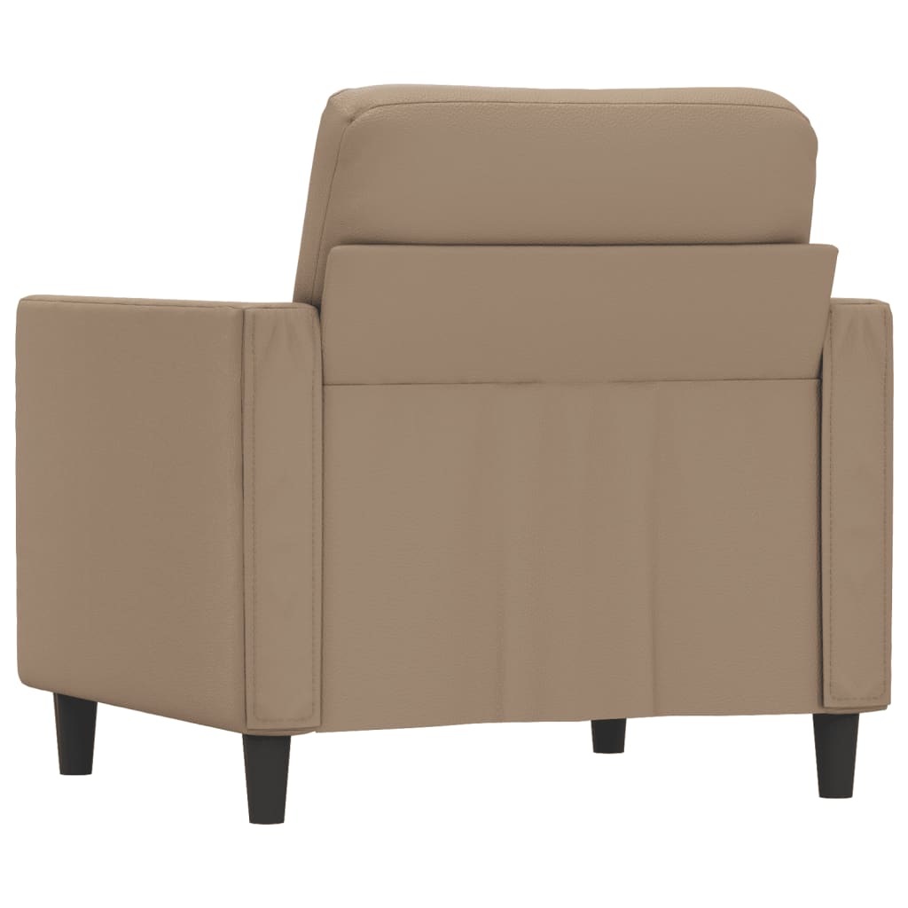 vidaXL Fauteuil Cappuccino 60 cm Similicuir