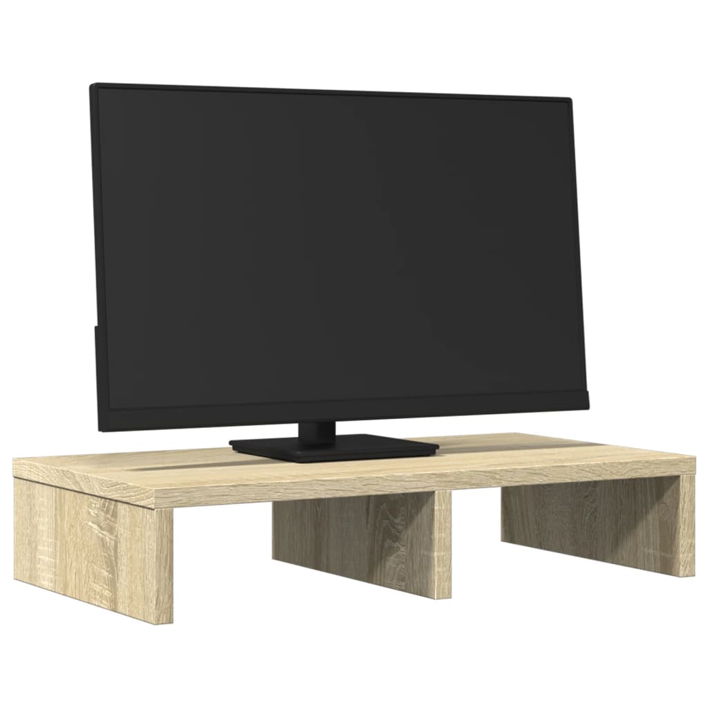 vidaXL Support de moniteur chêne sonoma 50x27x10 cm bois d'ingénierie