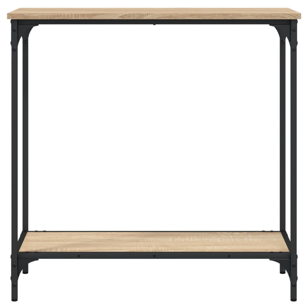 vidaXL Table console chêne sonoma 75x30,5x75 cm bois d'ingénierie