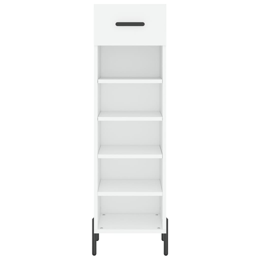 vidaXL Armoire à chaussures blanc 30x35x105 cm bois d'ingénierie