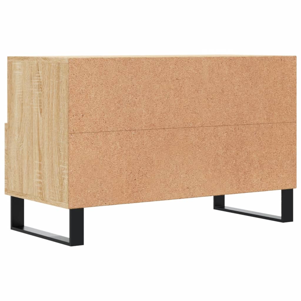 vidaXL Meuble TV Chêne sonoma 80x36x50 cm Bois d'ingénierie