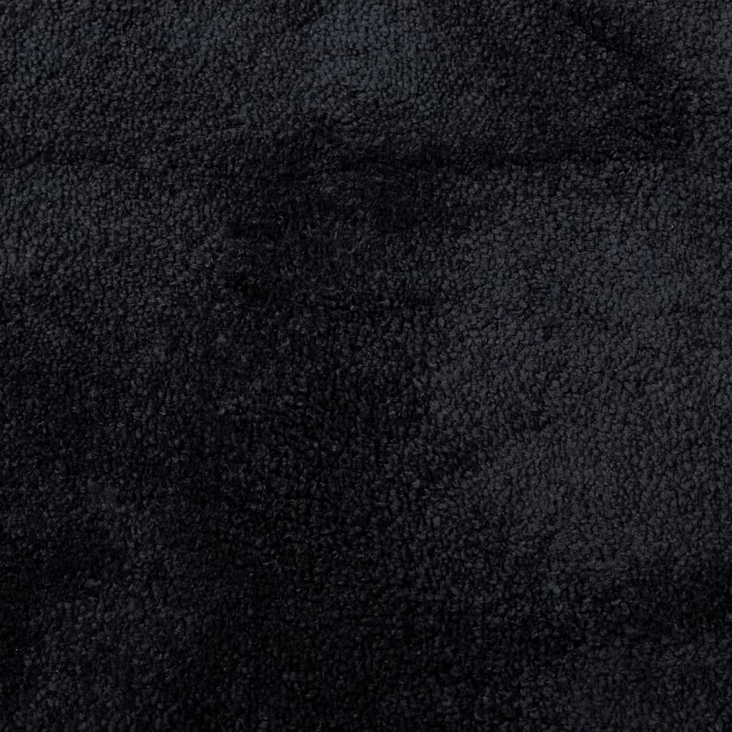 vidaXL Tapis OVIEDO à poils courts noir 80x150 cm