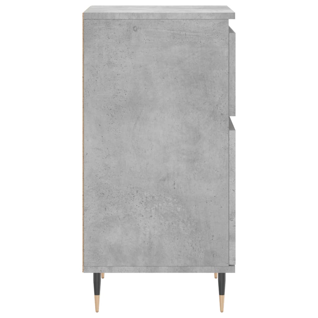 vidaXL Buffets 2 pcs gris béton 40x35x70 cm bois d'ingénierie