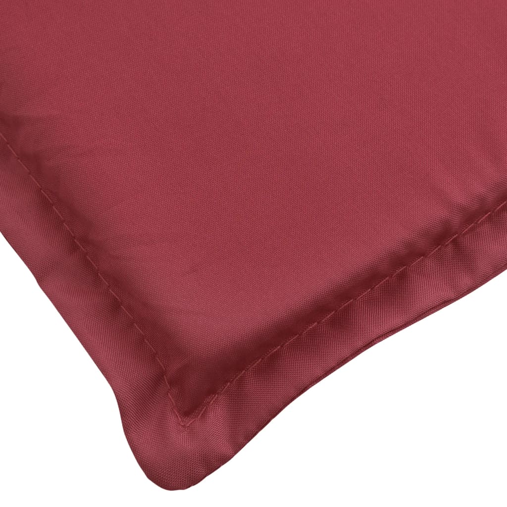 vidaXL Coussin de chaise de terrasse rouge bordeaux (75+105)x50x4 cm