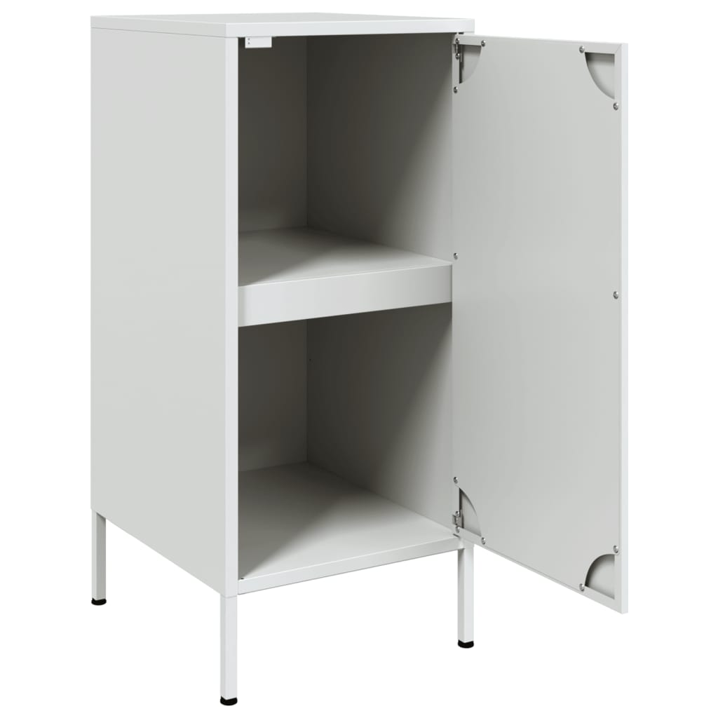 vidaXL Buffet blanc 36x39x79 cm acier laminé à froid