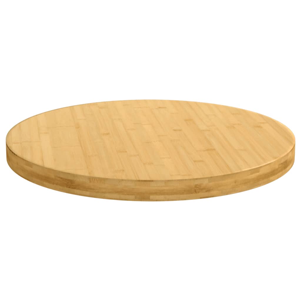 vidaXL Dessus de table Ø80x4 cm bambou