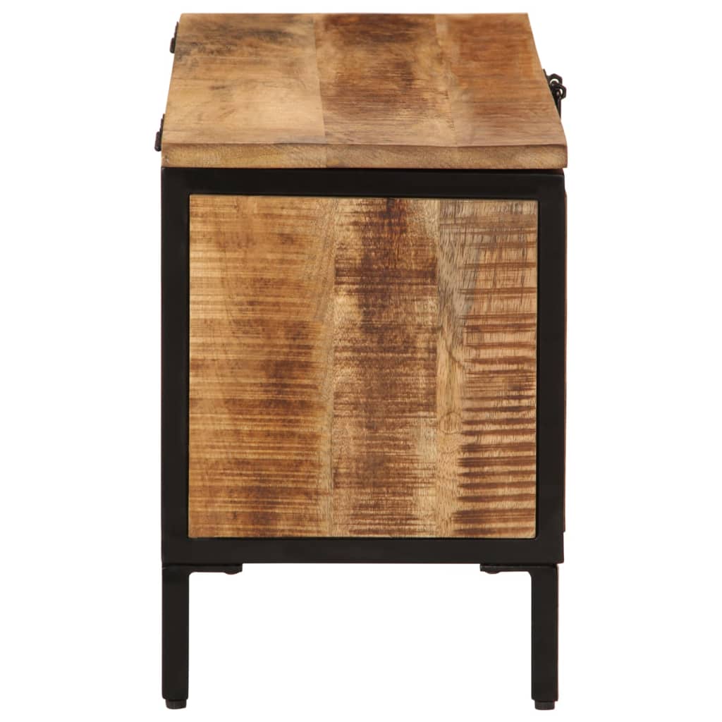 vidaXL Boîte de rangement 82x30x43 cm bois de manguier brut massif