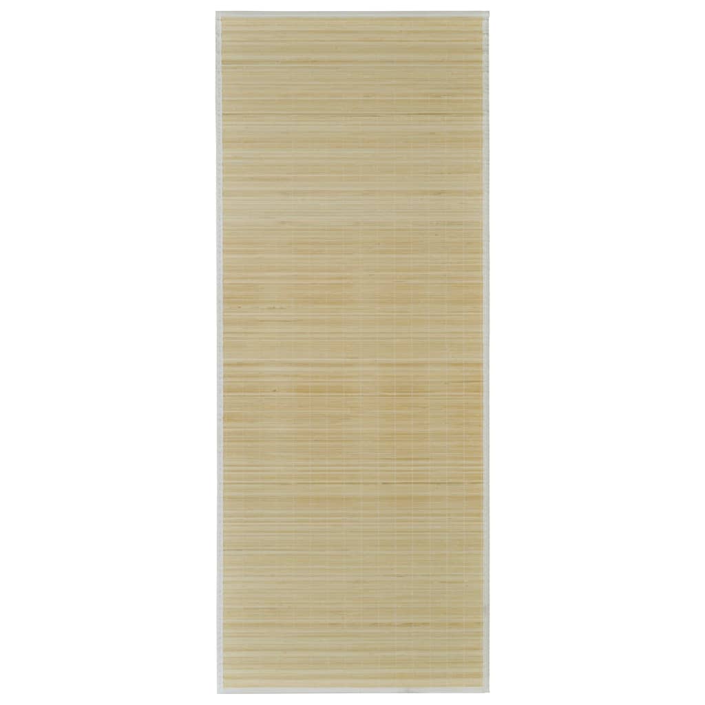vidaXL Tapis en bambou naturel à latte rectangulaire 150 x 200 cm