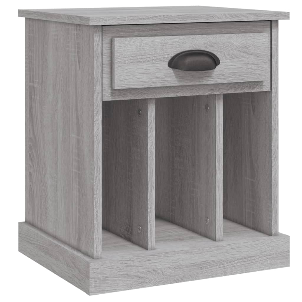 vidaXL Tables de chevet 2 pcs sonoma gris 43x36x50 cm