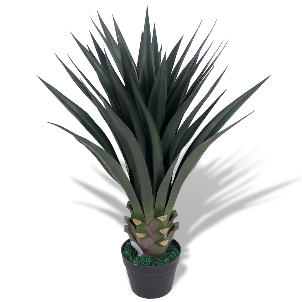 vidaXL Plante artificielle avec pot Yucca 85 cm Vert