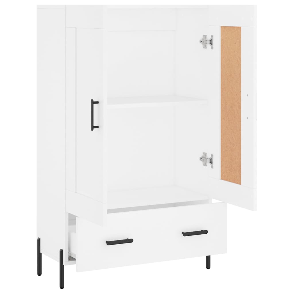 vidaXL Buffet haut blanc 69,5x31x115 cm bois d'ingénierie