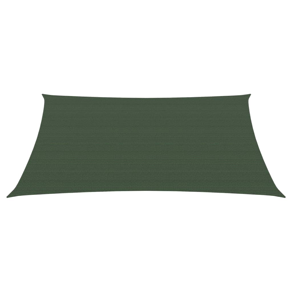 vidaXL Voile d'ombrage 160 g/m² Vert foncé 2x2,5 m PEHD