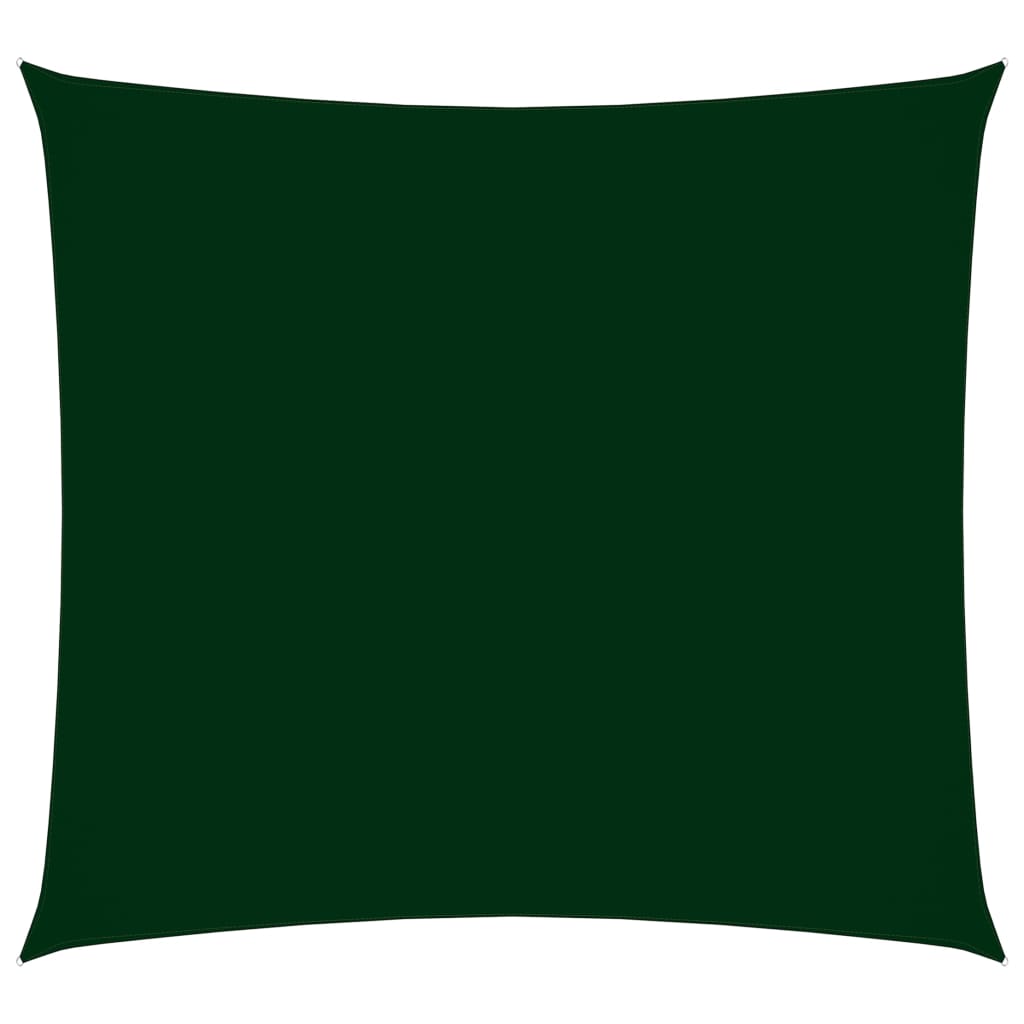 vidaXL Voile de parasol tissu oxford carré 6x6 m vert foncé