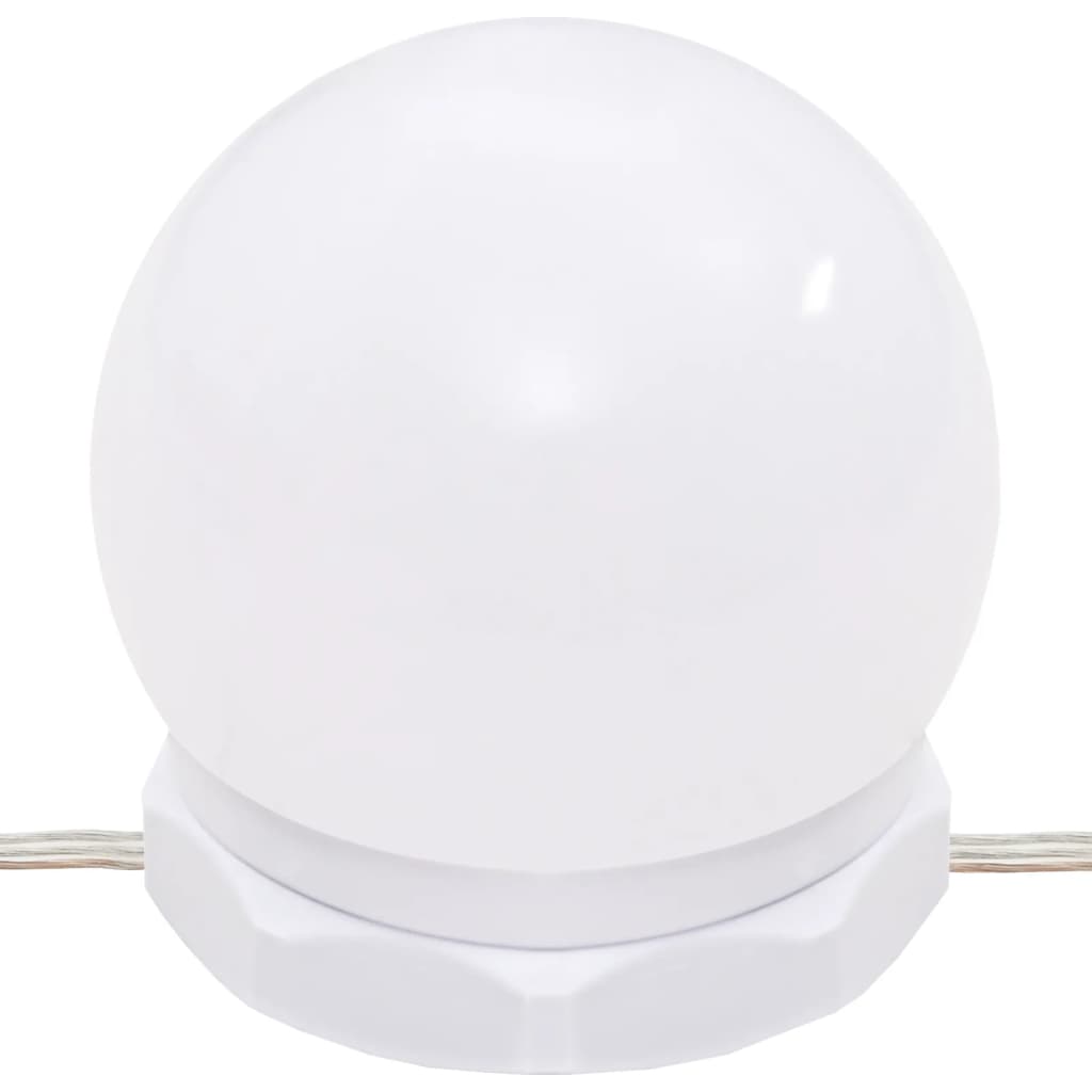 vidaXL Coiffeuse avec LED blanc 130x50x132,5 cm