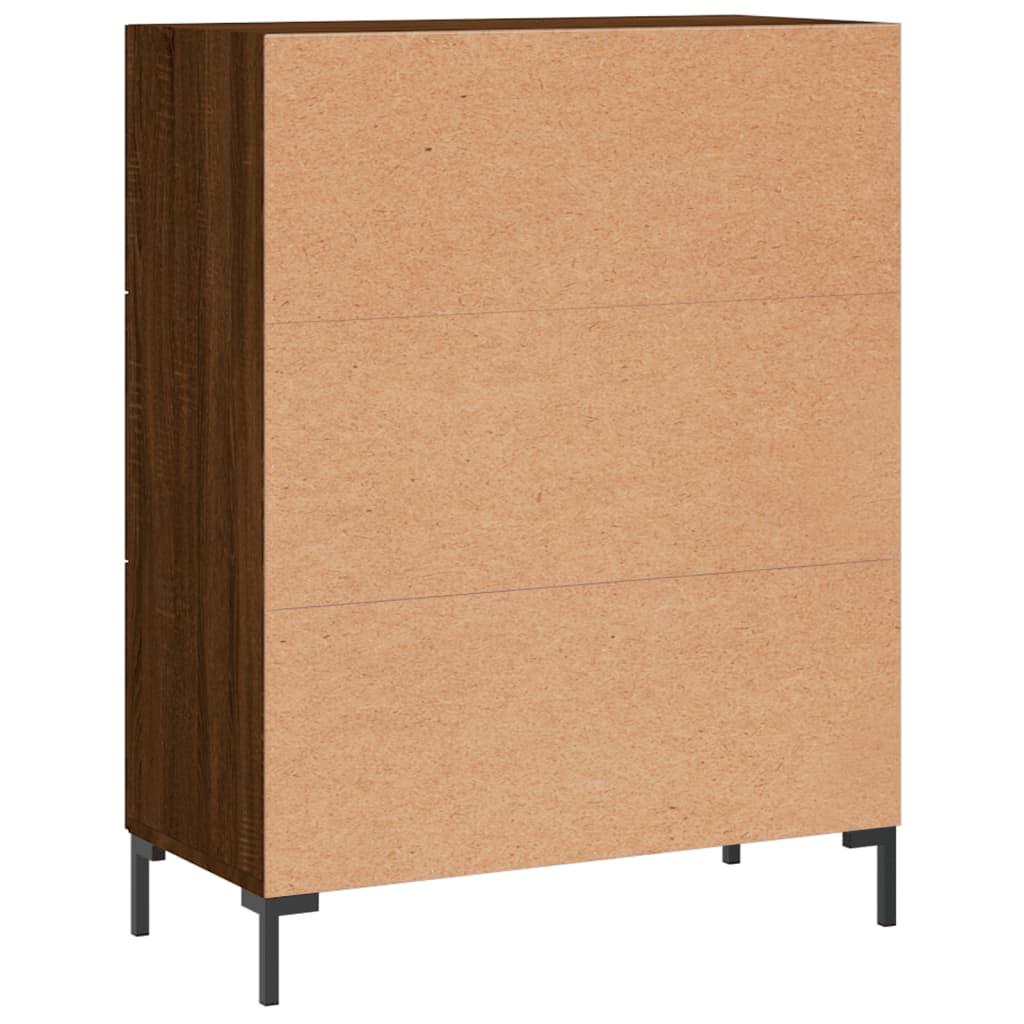 vidaXL Buffet chêne marron 69,5x34x90 cm bois d'ingénierie