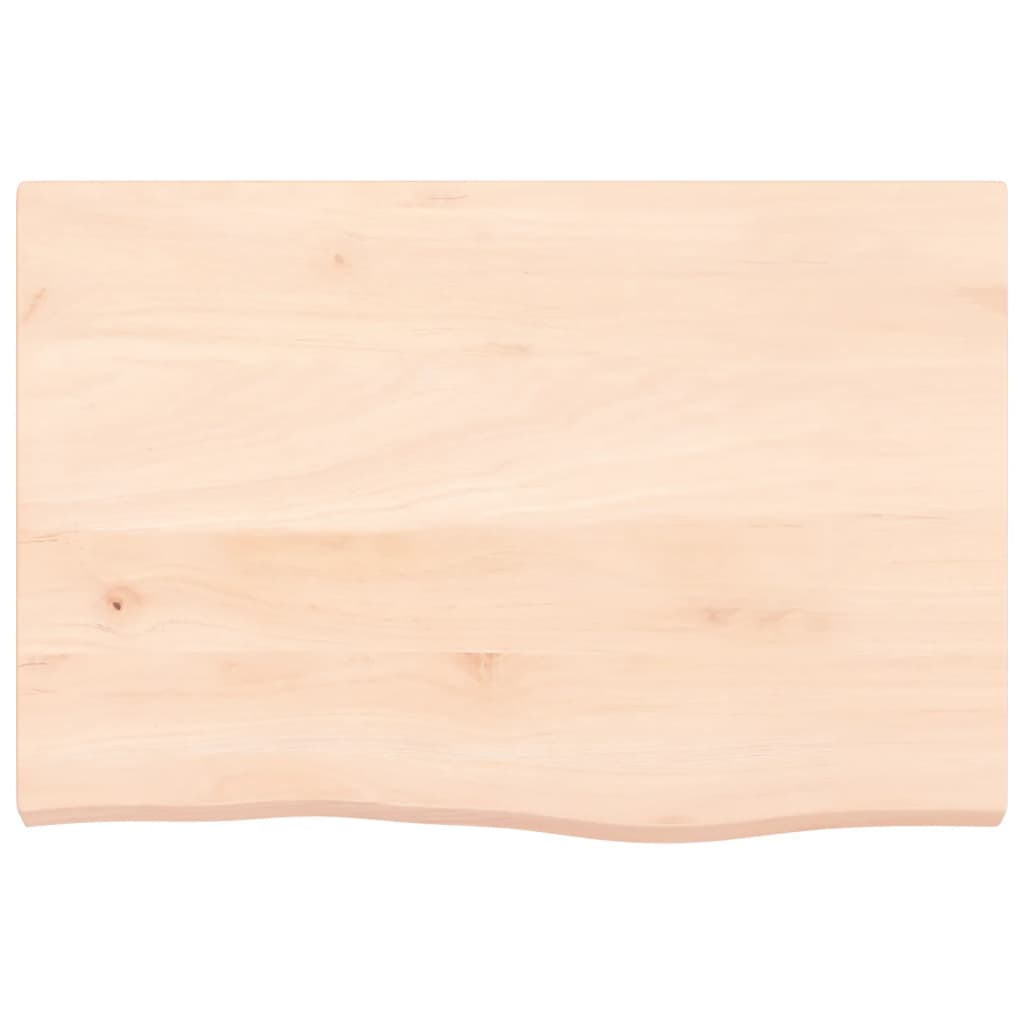 vidaXL Dessus de table 60x40x(2-4) cm bois de chêne massif non traité