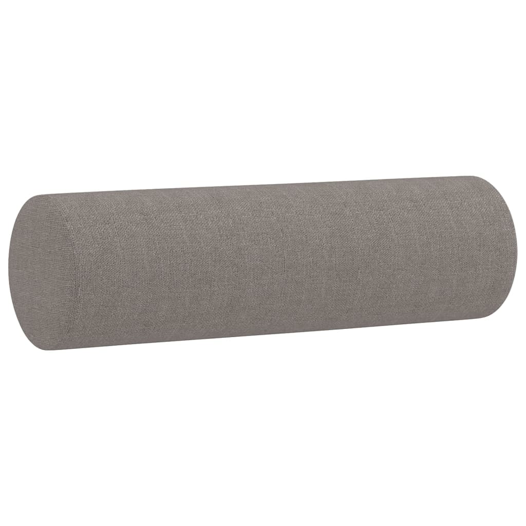 vidaXL Ensemble de canapés 2 pcs avec coussins taupe tissu