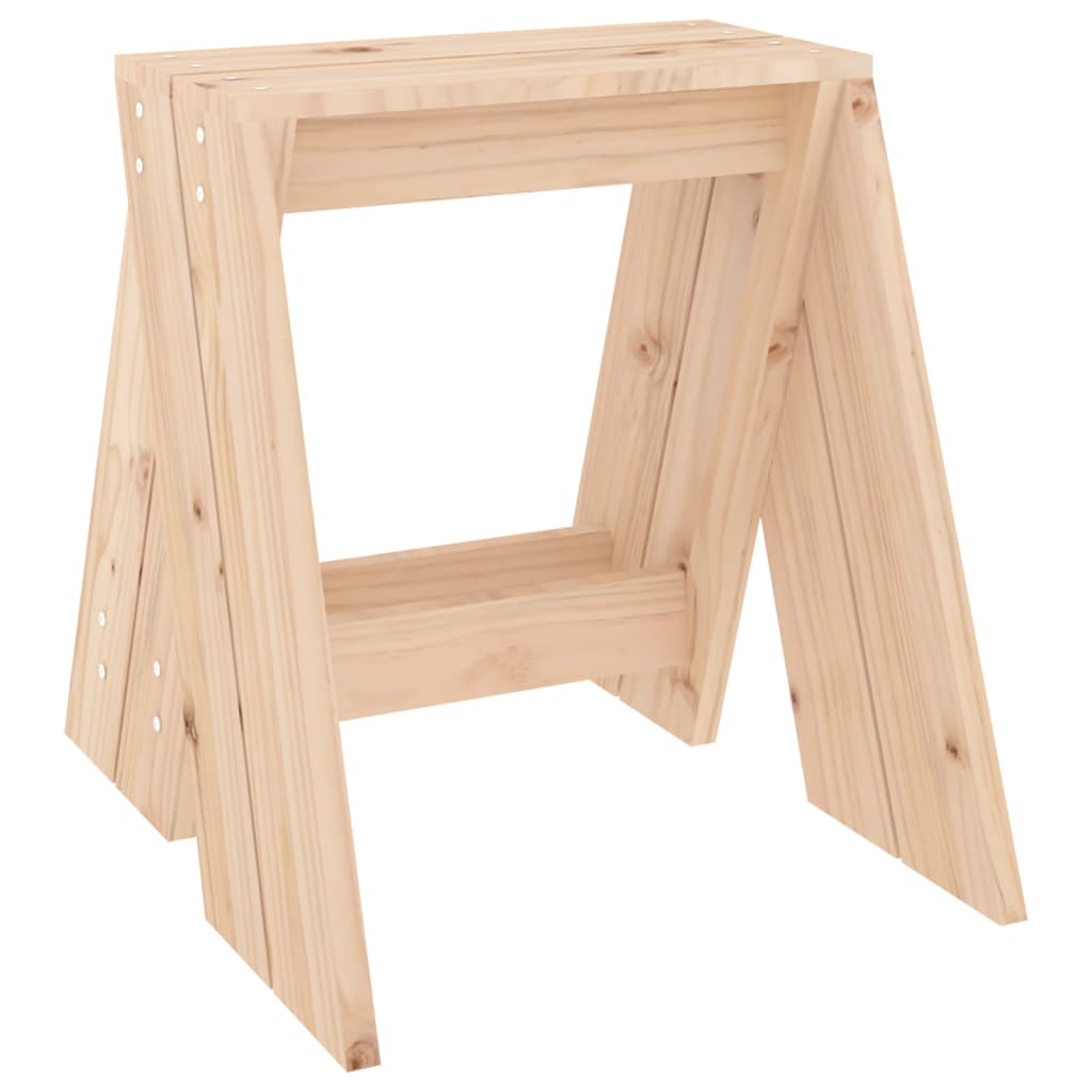 vidaXL Tabourets lot de 2 40x40x45 cm bois massif de pin