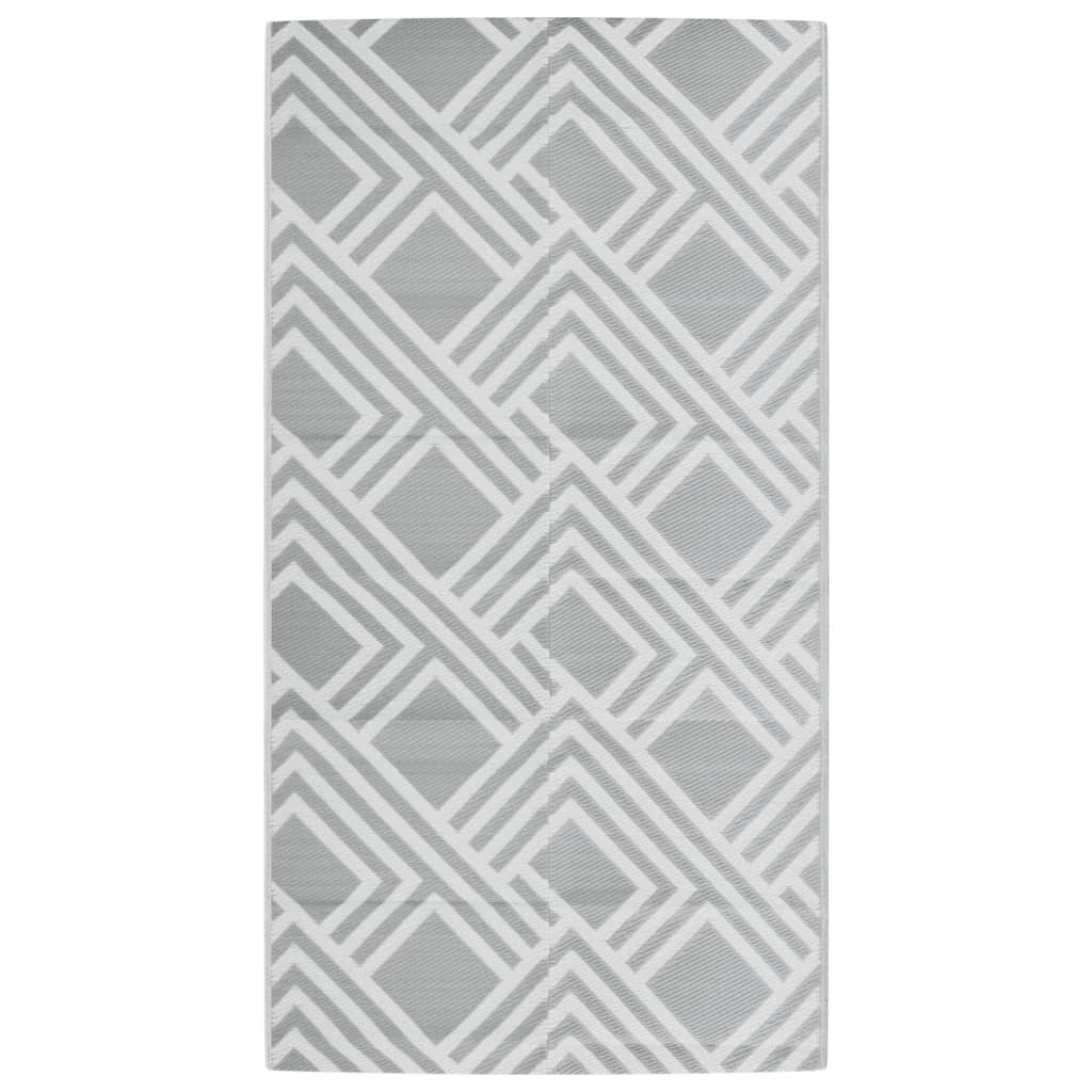 vidaXL Tapis d'extérieur Gris 80x150 cm PP