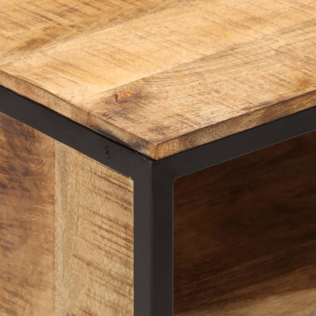vidaXL Table de chevet 40x35x50 cm bois de manguier massif
