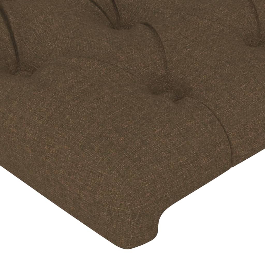 vidaXL Têtes de lit 2 pcs Marron Foncé 80x7x78/88 cm Tissu