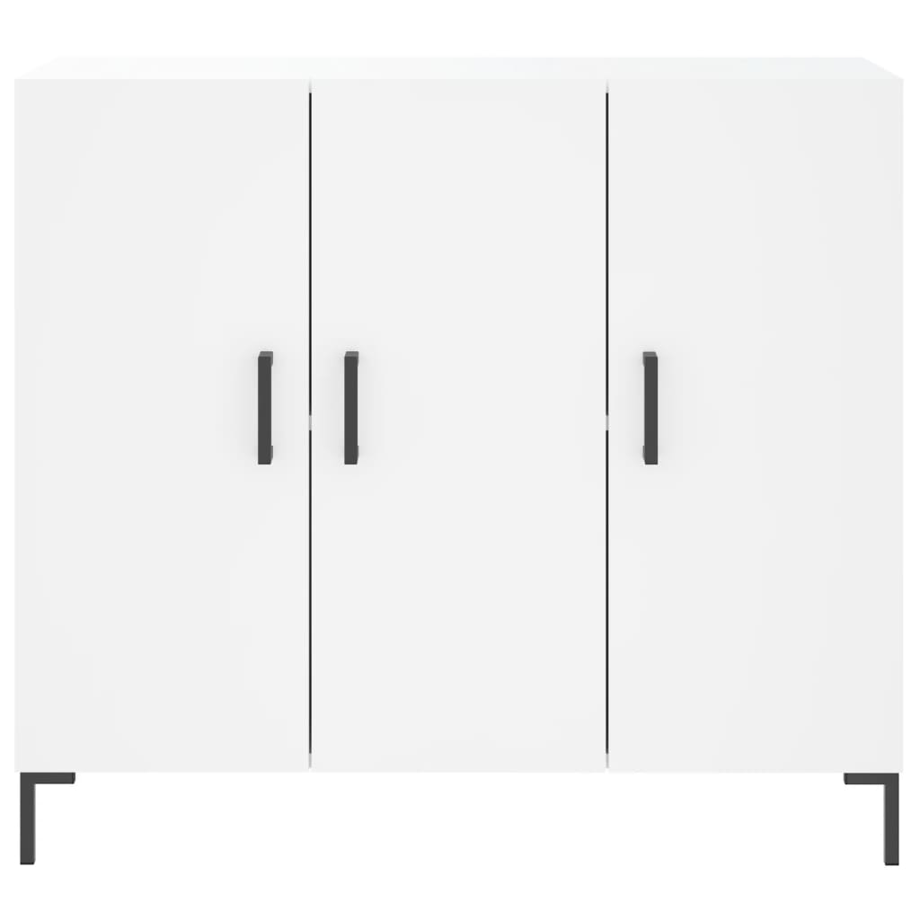 vidaXL Buffet blanc 90x34x80 cm bois d'ingénierie