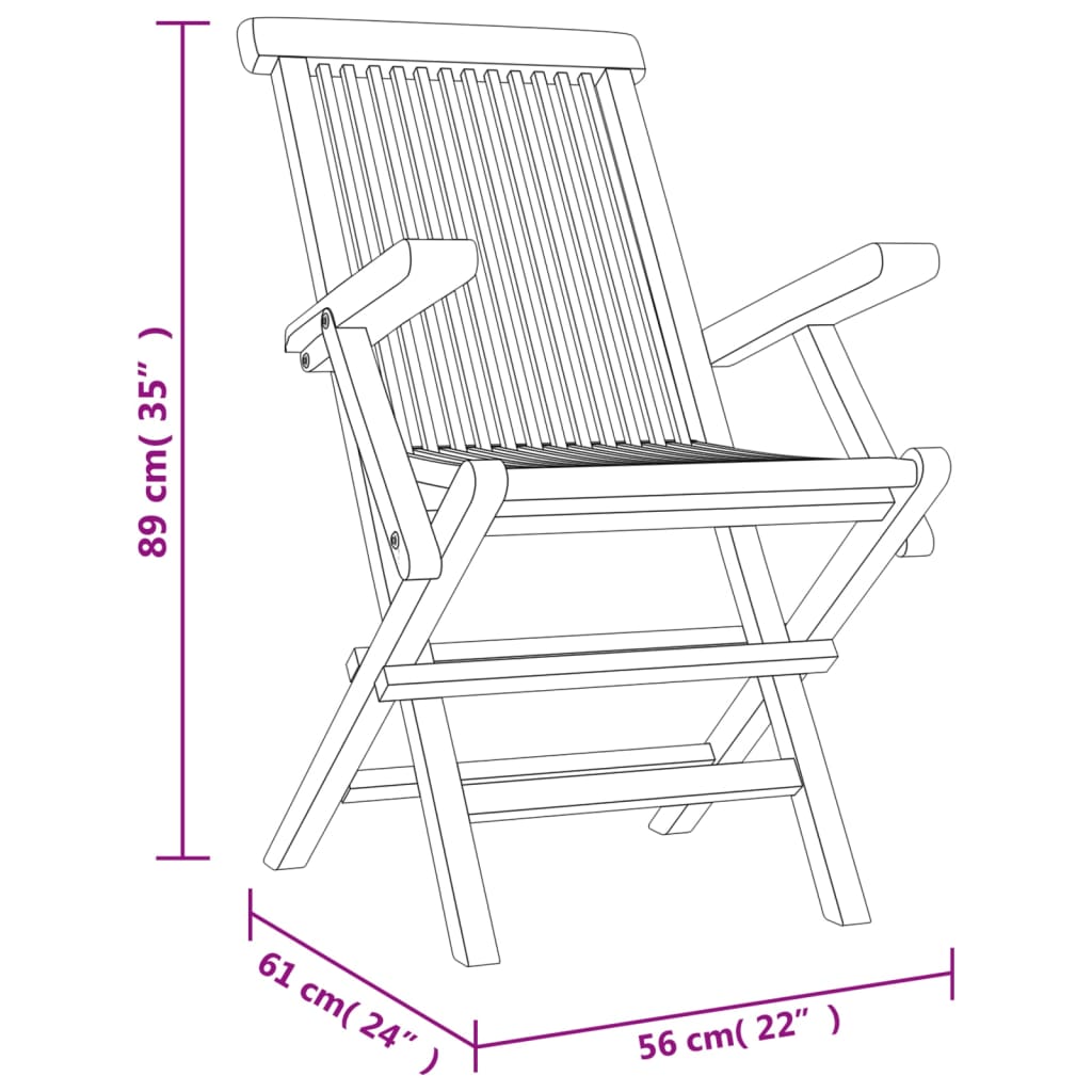 vidaXL Salon de jardin 7 pcs gris bois de teck solide