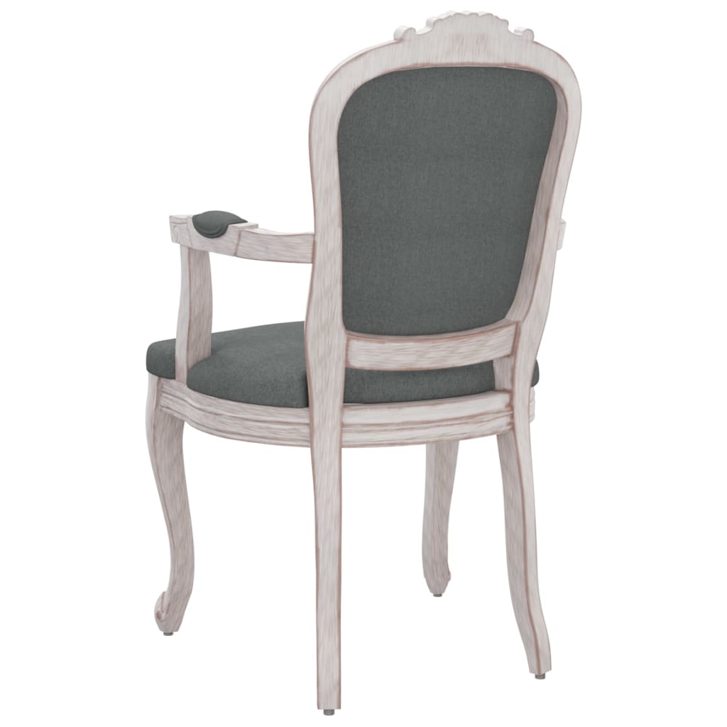 vidaXL Chaises à manger lot de 2 gris foncé 62x59,5x100,5 cm tissu