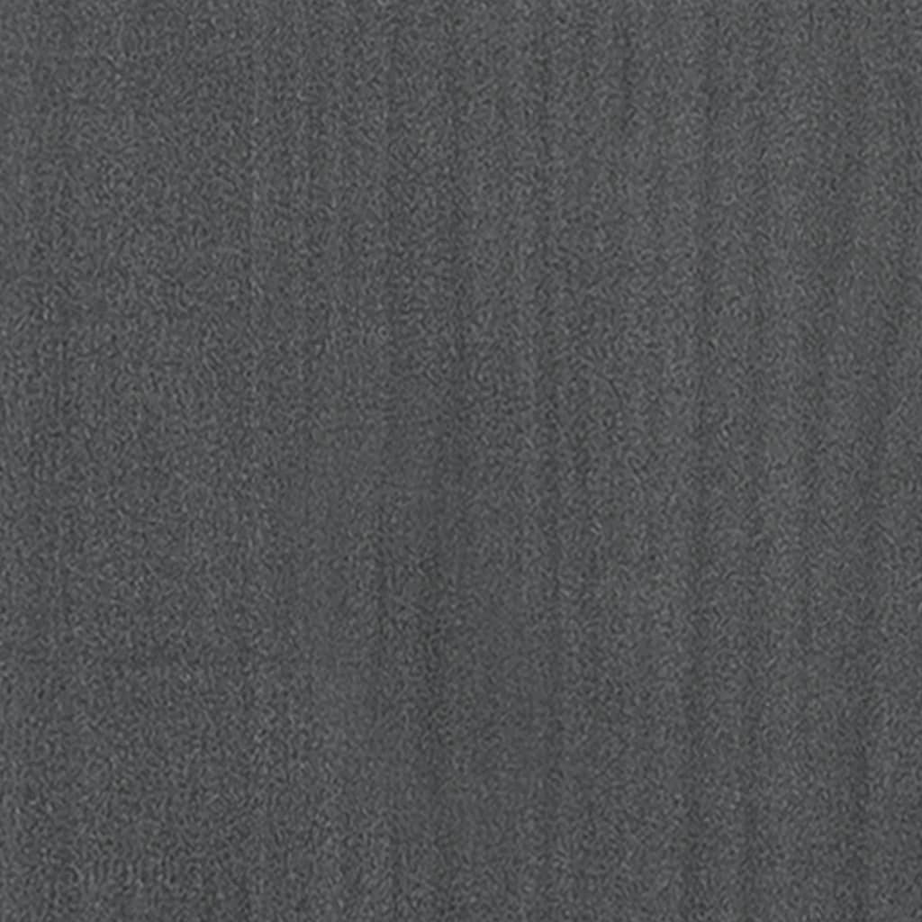 vidaXL Armoire latérale gris 60x36x65 cm bois de pin massif
