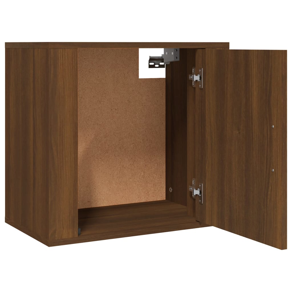 vidaXL Tables de chevet murales 2 pcs Chêne marron 50x30x47 cm