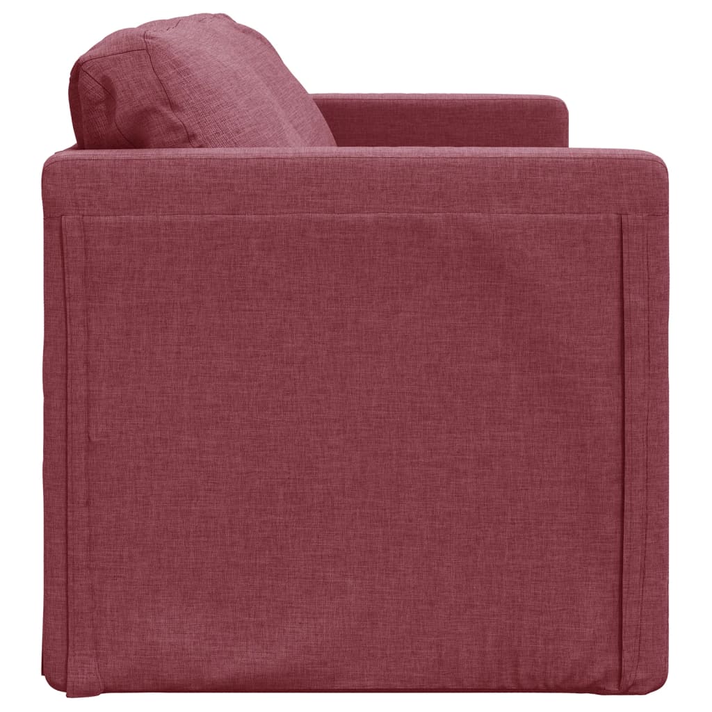 vidaXL Canapé-lit 2 en 1 rouge bordeaux 112x174x55 cm tissu