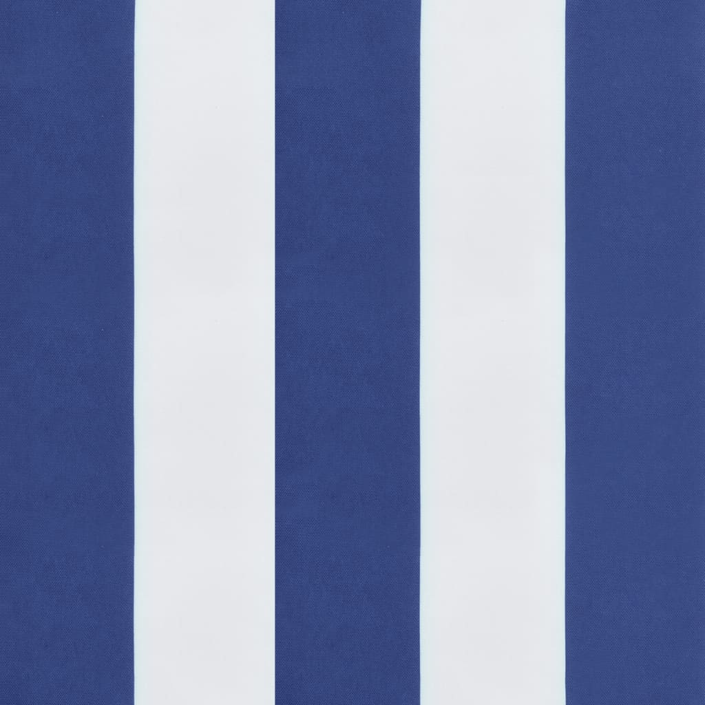 vidaXL Coussin de palette rayure bleue/blanche 60x61,5x10 cm tissu