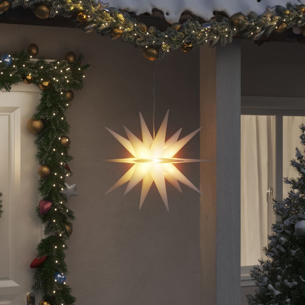 vidaXL Lumière de Noël avec LED pliable blanc 57 cm