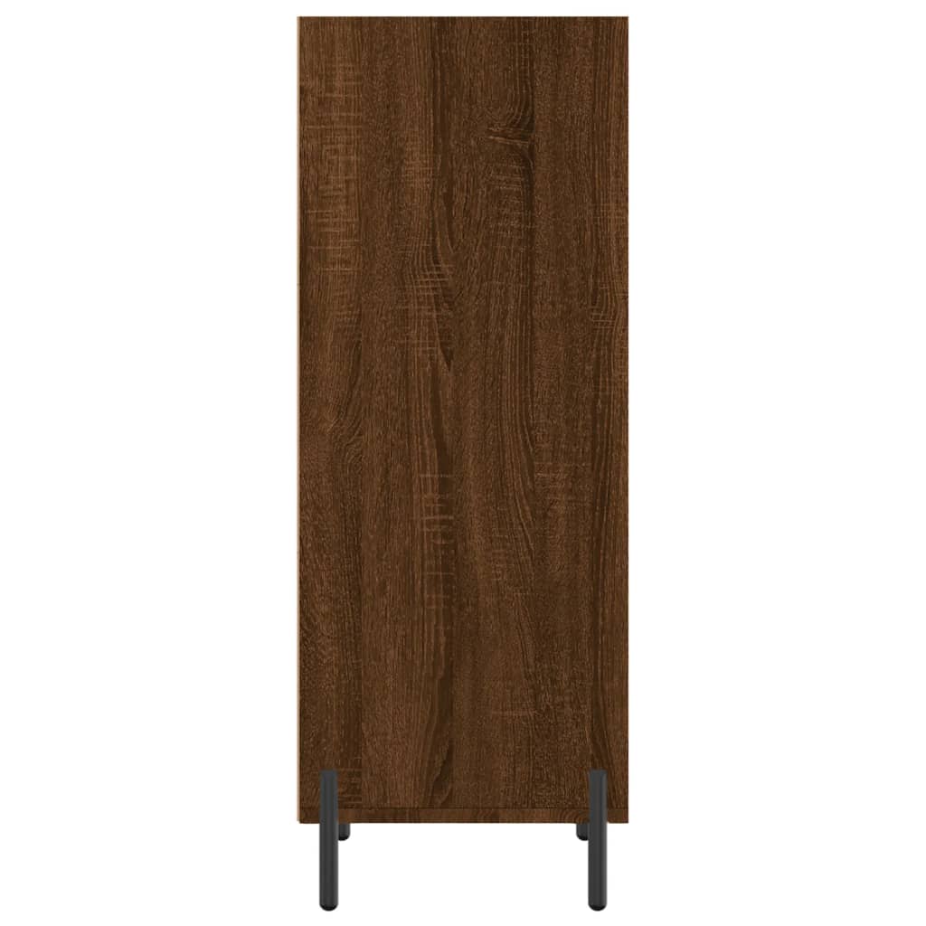 vidaXL Buffet chêne marron 34,5x32,5x90 cm bois d'ingénierie