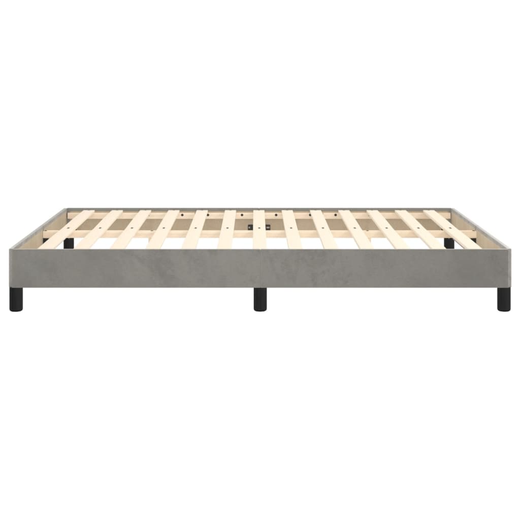 vidaXL Cadre de lit sans matelas gris clair 140x200 cm velours