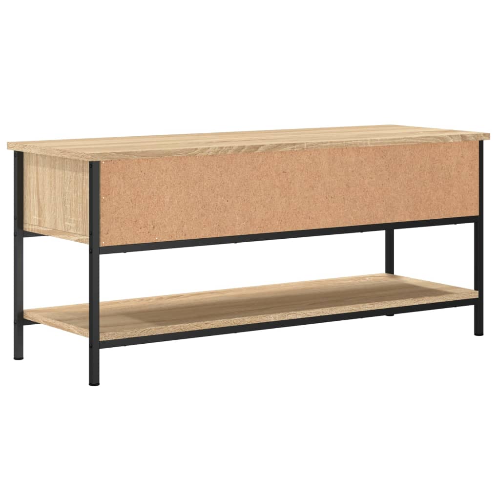 vidaXL Meuble TV chêne sonoma 100x35x45 cm bois d'ingénierie