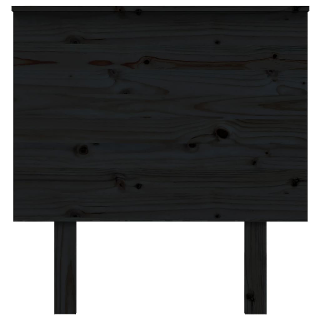 vidaXL Tête de lit Noir 79x6x82,5 cm Bois massif de pin