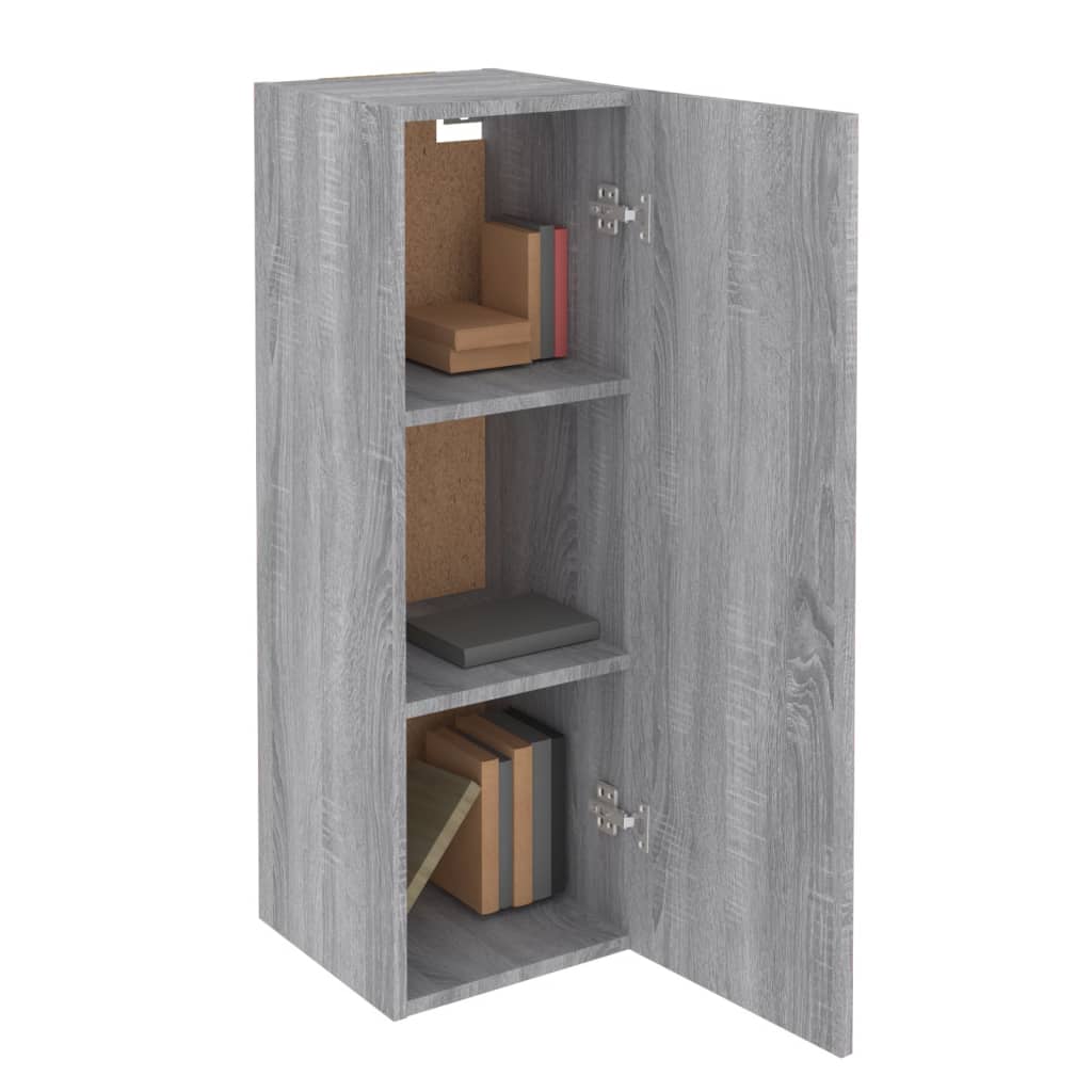 vidaXL Meubles TV Sonoma gris 30,5x30x90 cm Bois d'ingénierie