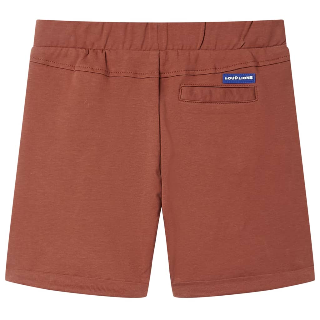 Short pour enfants avec cordon de serrage marron 116