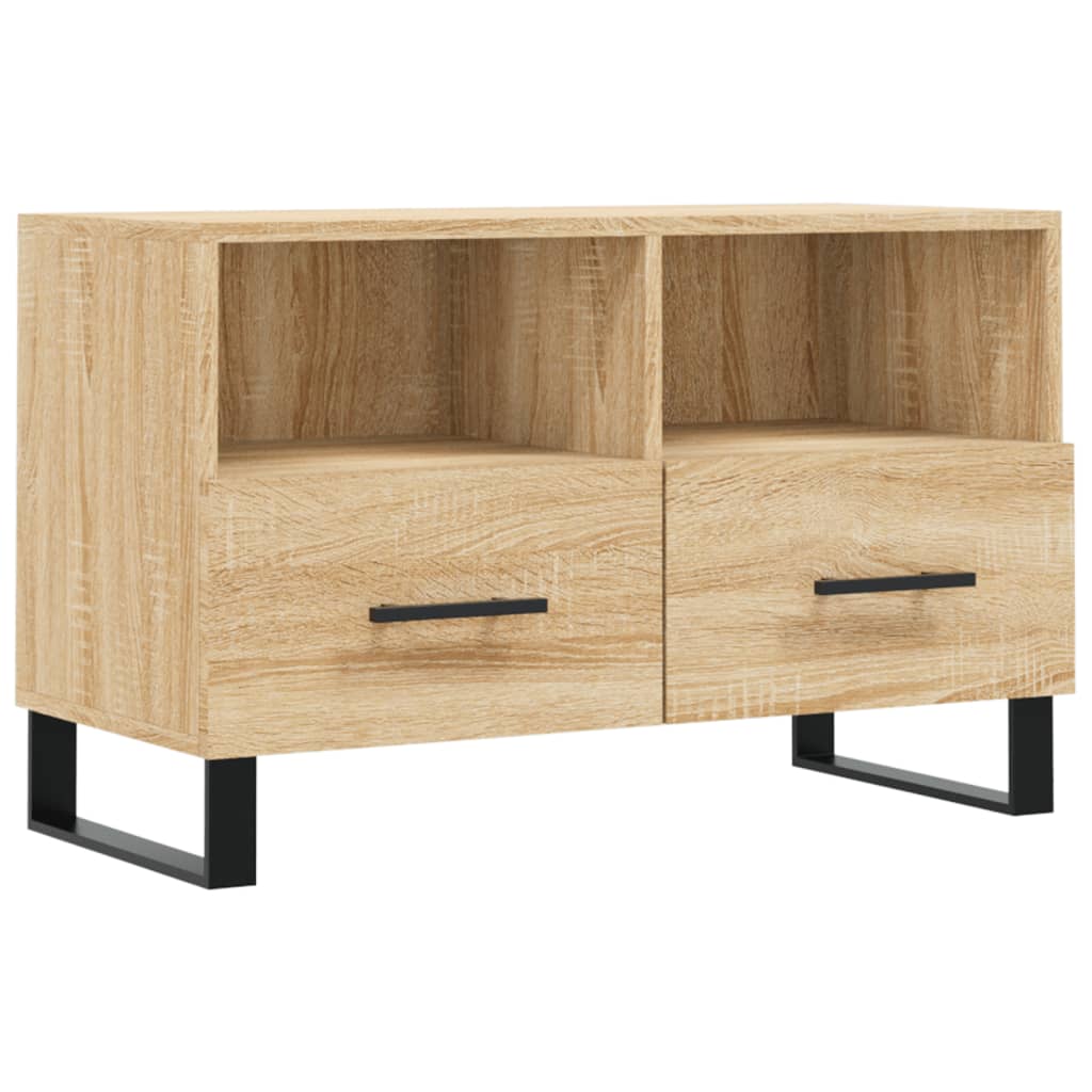 vidaXL Meuble TV Chêne sonoma 80x36x50 cm Bois d'ingénierie