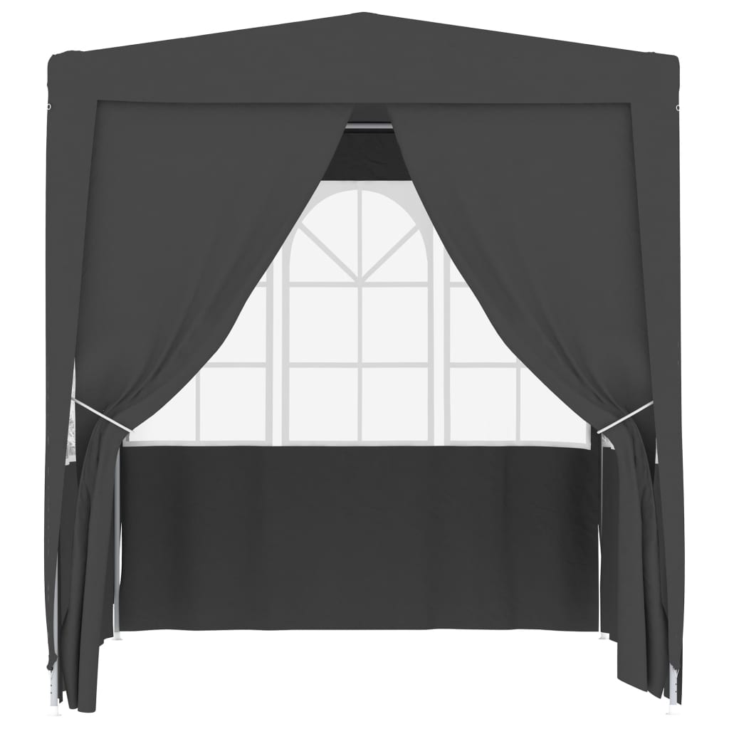 vidaXL Tente de réception avec parois 2,5x2,5 m Anthracite 90 g/m²