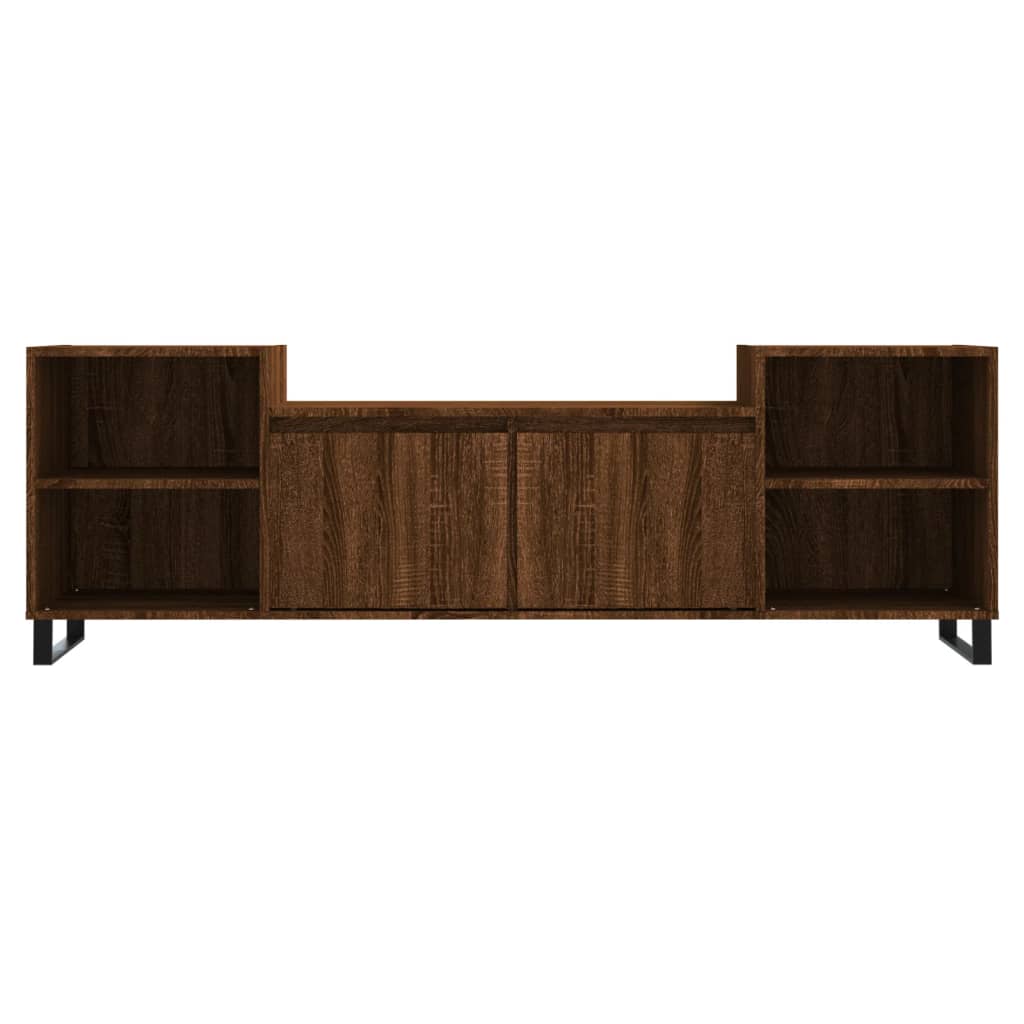 vidaXL Meuble TV Chêne marron 160x35x55 cm Bois d'ingénierie