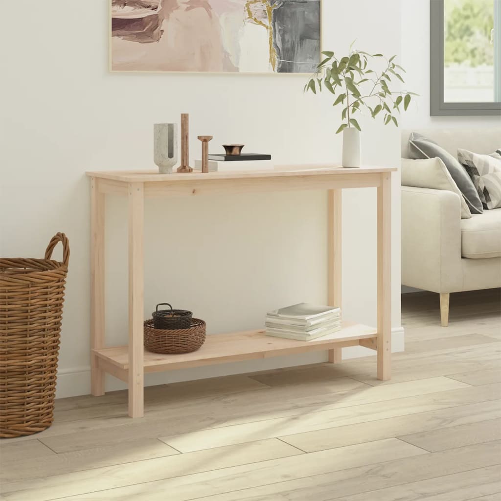 vidaXL Table console 110x40x80 cm Bois massif de pin