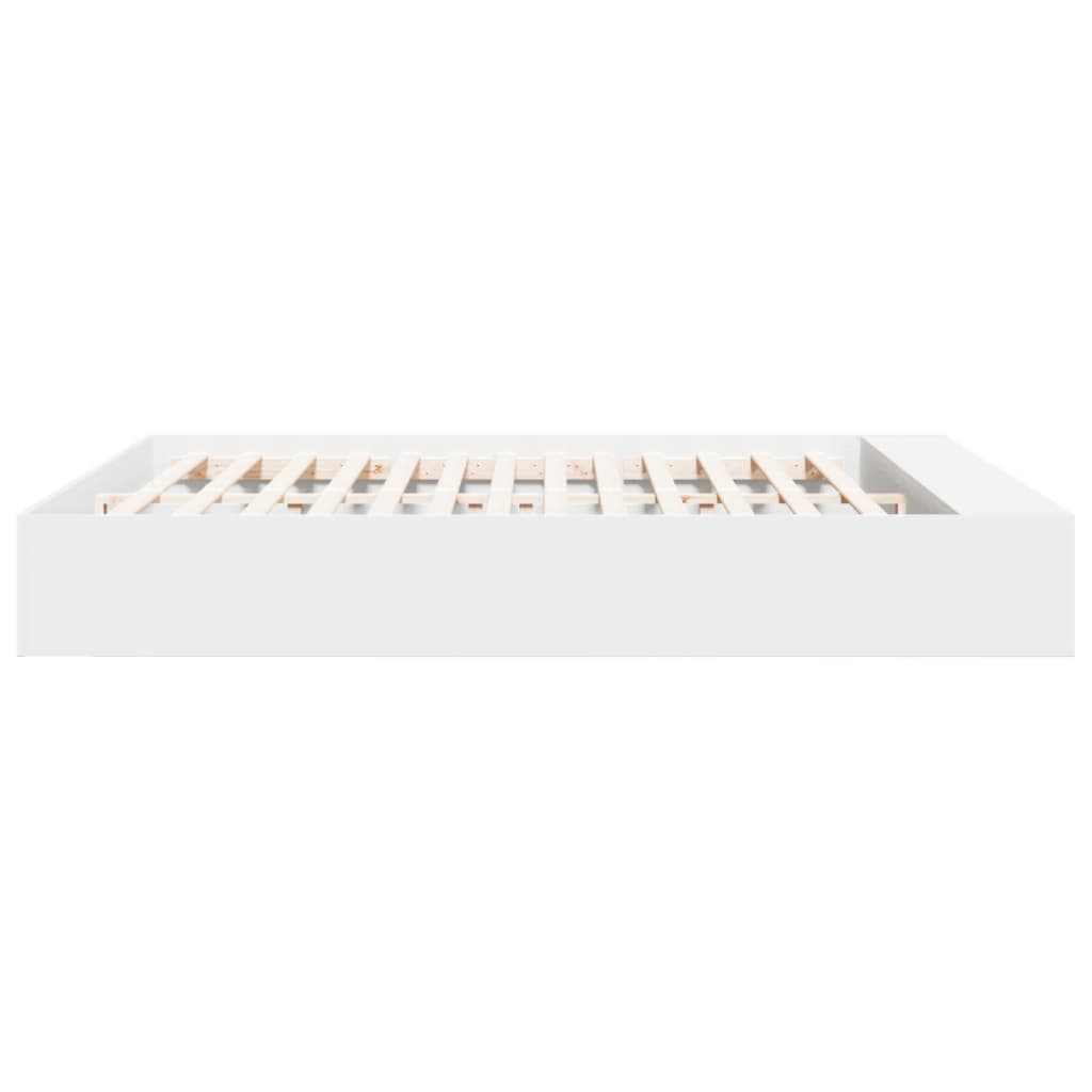 vidaXL Cadre de lit sans matelas blanc 200x200 cm